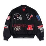 Houston Texans Pennant Navy Varsity Wool Jacket
