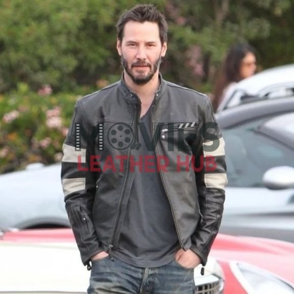 John Wick 2 Black Cafe Racer Leather Jacket