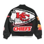 Kansas City Chiefs Pennant Black Varsity Wool Jacket