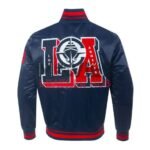 LA Clippers Mash Up Classic Rib Satin Jacket