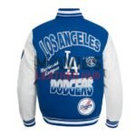 LA Dodgers Turn It Up Classic Rib Varsity Jacket