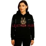 Labubu Embroidered Cotton Hoodie for Women