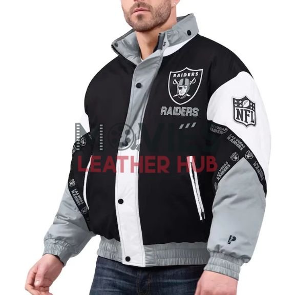 Las Vegas Raiders Pro Player Tape Full-Zip Hoodie Jacket