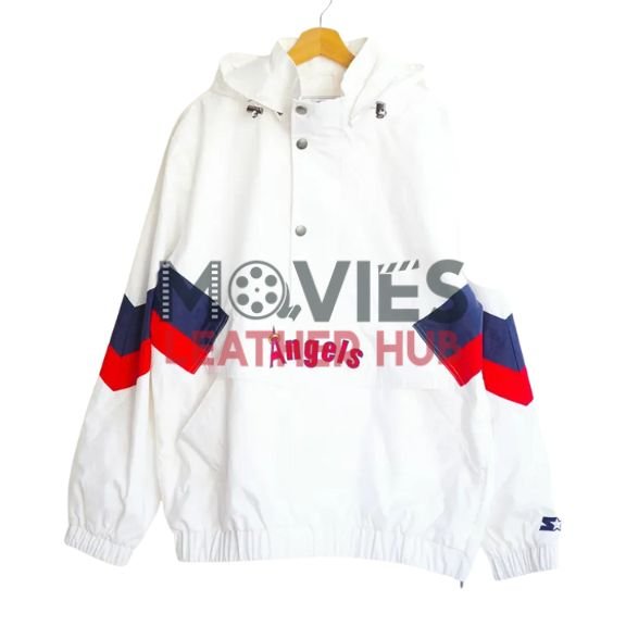 Los Angeles Angels White Anorak Jacket