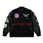 Men's Philadelphia Eagles Mitchell & Ness Black Varsity Jacket