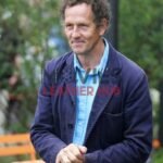 Monty Don Filming Gardeners World Purple Cotton Jacket