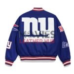 NY Giants Pennant Royal Varsity Wool Jacket