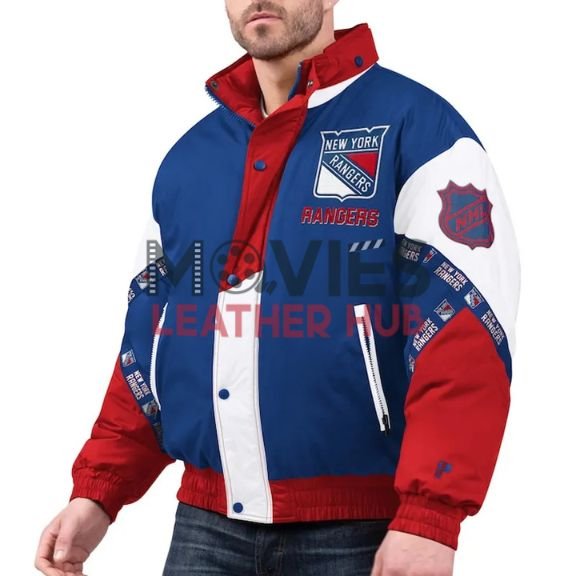 NY Rangers Pro Player Tape Full-Zip Hoodie Jacket