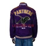 Nascar Prairie View Purple Twill Varsity Jacket