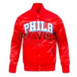 Philadelphia 76ers Classic Big Logo Satin Jacket