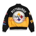 Pittsburgh Steelers Pennant Black Varsity Wool Jacket