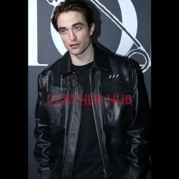 Robert Pattinson Trucker Leather Jacket