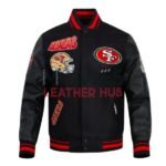 San Francisco 49ers Turn It Up Classic Rib Varsity Jacket