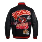 San Francisco 49ers Turn It Up Classic Rib Varsity Jacket