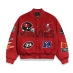 Tampa Bay Buccaneers Pennant Red Varsity Wool Jacket