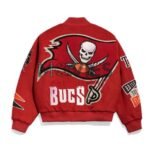 Tampa Bay Buccaneers Pennant Red Varsity Wool Jacket