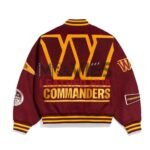Washington Commanders Pennant Burgundy Varsity Wool Jacket