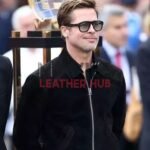 Brad Pitt F1 2025 Black Suede Leather Jacket