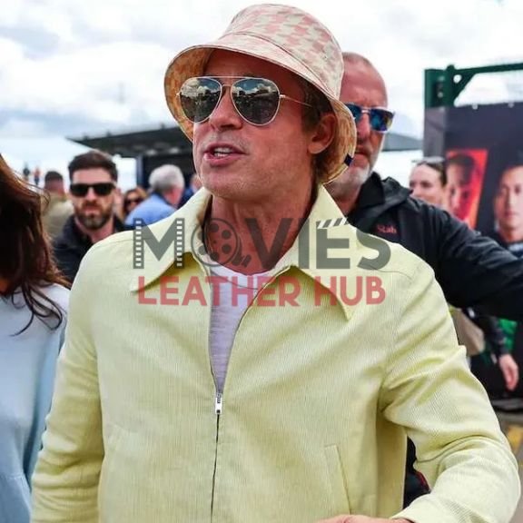 Brad Pitt F1 2025 Yellow Jacket