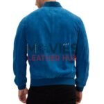 Brad Pitt F1 Blue Bomber Leather Jacket