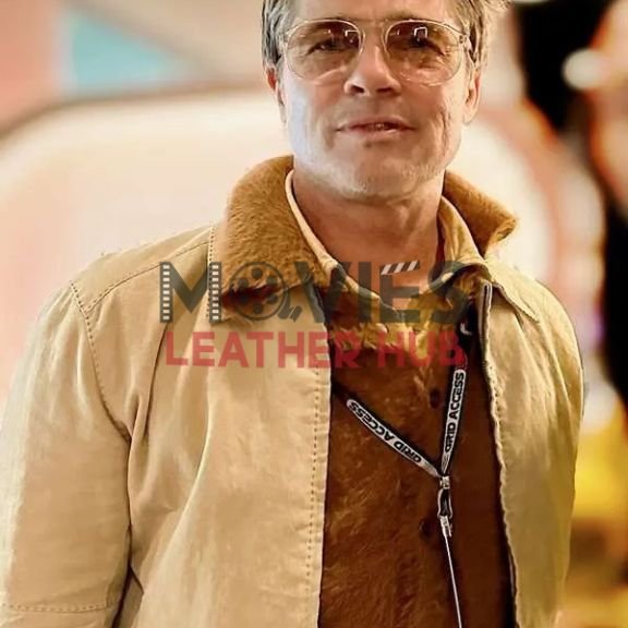 Brad Pitt F1 Movie Premiere Yellow Cotton Jacket
