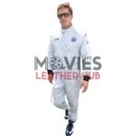 Brad Pitt F1 White Jumpsuit