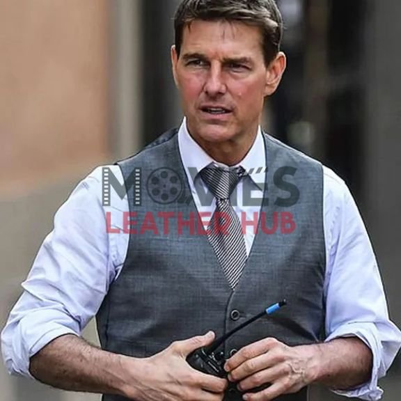Ethan Hunt Mission Impossible 7 Grey Vest