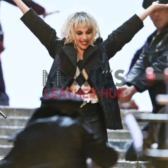 Lady Gaga Joker Folie à Deux Black Coat