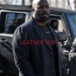 Mike Colter Alarum 2025 Black Wool Coat