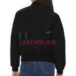 Willa Fitzgerald Alarum 2025 Black Bomber Jacket