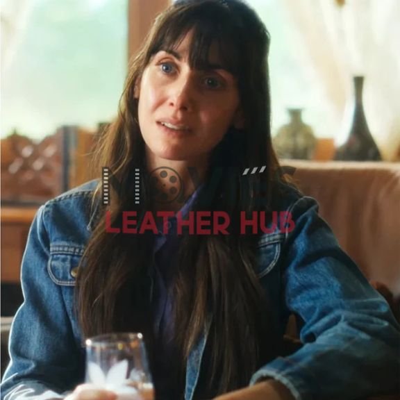 Alison Brie Together 2025 Blue Jacket