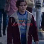 Benny Cobb The Penguin Red Shearling Jacket