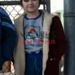 Benny Cobb The Penguin Red Shearling Jacket