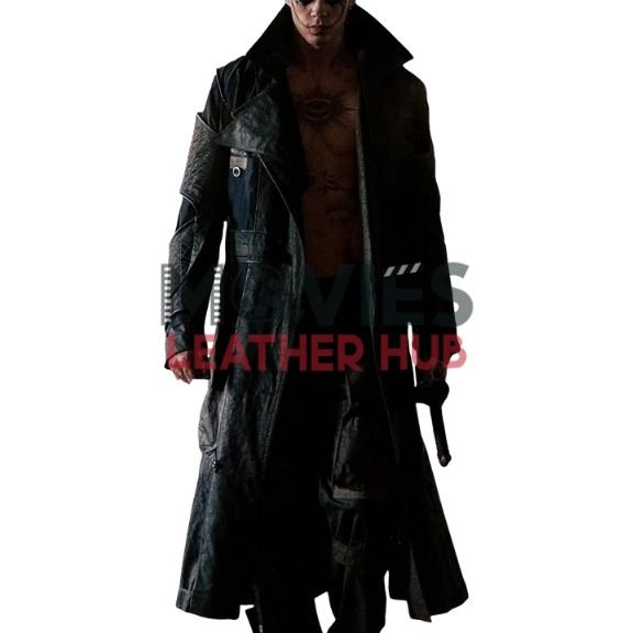 Bill Skarsgård The Crow 2024 Black Coat