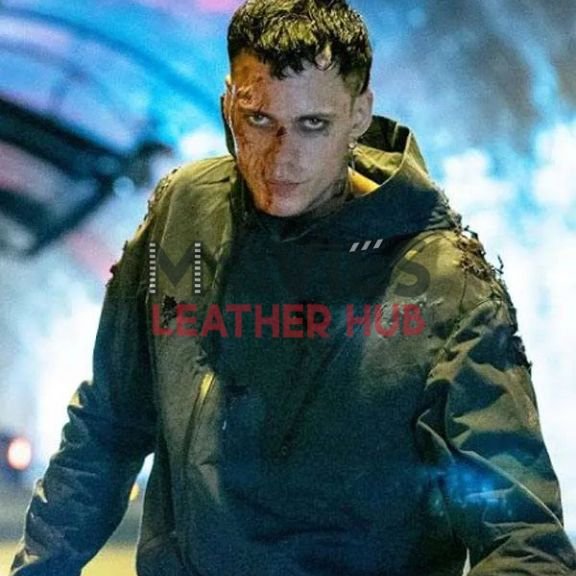 Bill Skarsgård The Crow 2024 Hooded Jacket