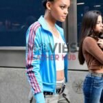 Celeste O’Connor Madame Web Blue Jacket