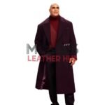 Dwayne Johnson Red One 2024 Maroon Coat