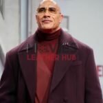 Dwayne Johnson Red One 2024 Maroon Coat
