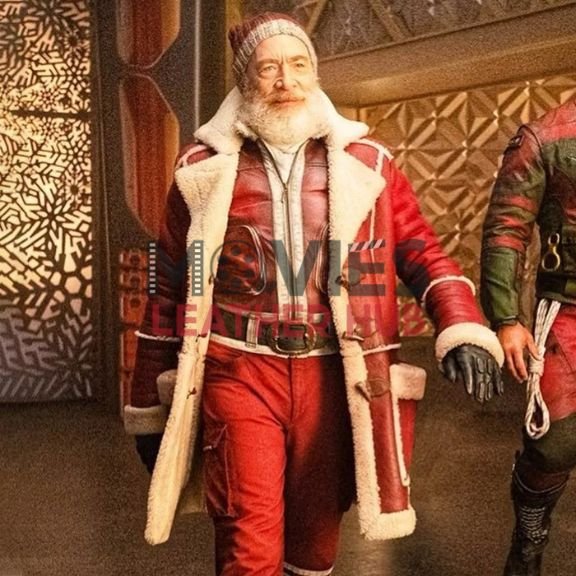 J.K. Simmons Red One Leather Coat