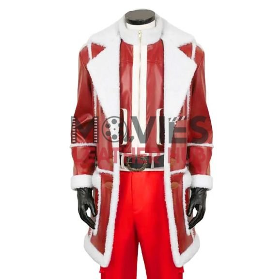 J.K. Simmons Red One Leather Coat