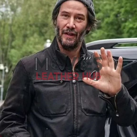 John Wick Chapter 4 2023 Keanu Reeves Leather Jacket
