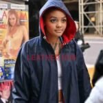 Madame Web Celeste O’Connor Blue Hooded Coat