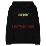 Black One Piece Printed Hoodie