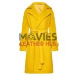 Demi Moore The Substance 2024 Yellow Coat