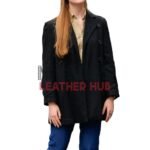 Elle Fanning A Complete Unknown Black Coat