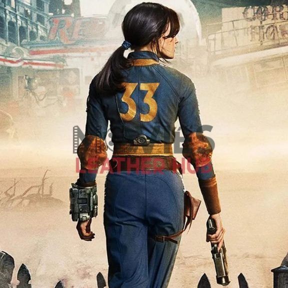 Fallout S01 Lucy MacLean Blue Leather Jacket