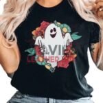 Halloween 2023 Floral Ghost T-Shirt