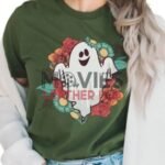 Halloween 2023 Floral Ghost T-Shirt