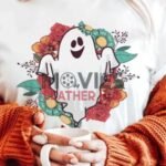 Halloween 2023 Floral Ghost T-Shirt