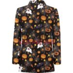 Halloween Pumpkin Ghost Blazer